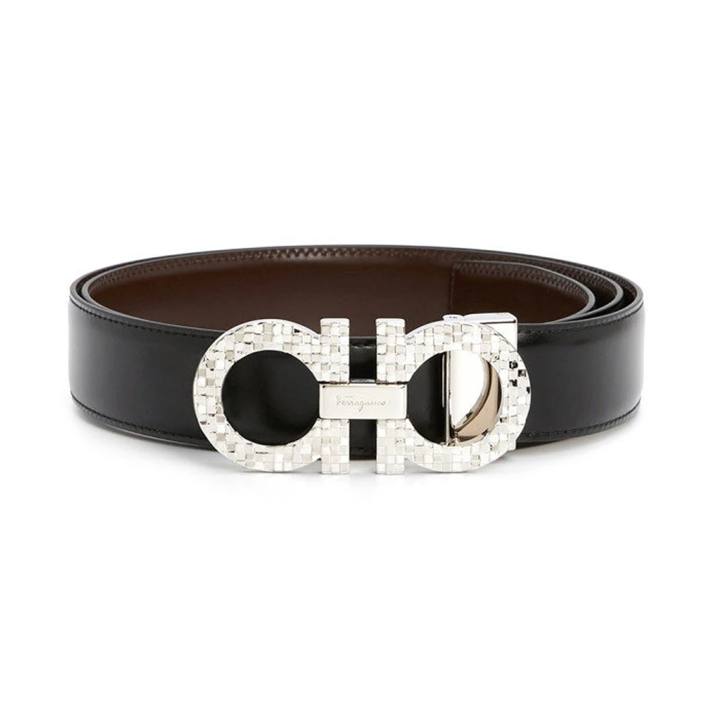 商品Salvatore Ferragamo|SALVATORE FERRAGAMO 男士腰带黑色 0750179【包装随机，部分无包装盒】,价格¥2704,第1张图片