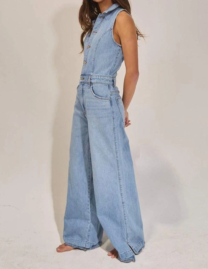 商品BUCKETLIST|Bucketlist - Collared Wide Leg Jumpsuit,价格¥406,第5张图片详细描述