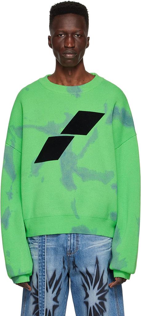 Green Cotton Sweater商品第1张图片规格展示