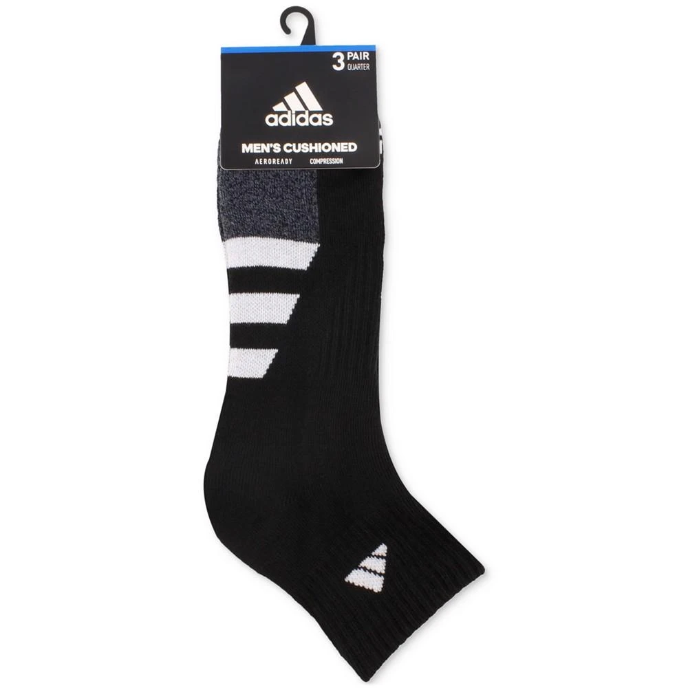 商品Adidas|3-Pk. Men's Cushioned Quarter Socks,价格¥107,第4张图片详细描述