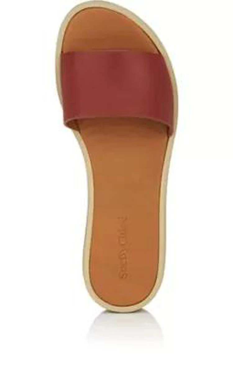 商品See by Chloé|Leather Platform Slide Sandals,价格¥886,第4张图片详细描述