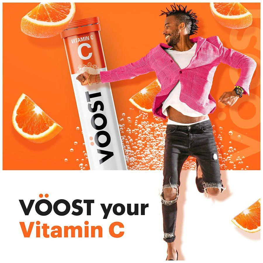 商品Voost|Vitamin C 1000mg Sugar Free Effervescent Tablets for Immune Support Fizzy Blood Orange,价格¥97,第4张图片详细描述