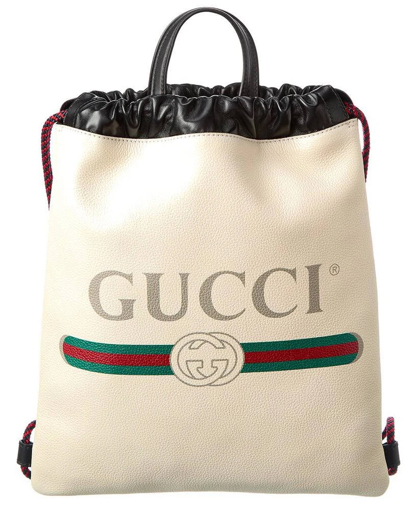 商品Gucci|Gucci Drawstring Leather Backpack,价格¥6795,第2张图片详细描述