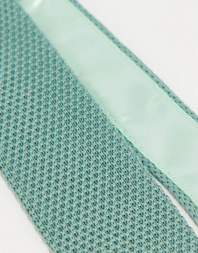 商品ASOS|Noak knitted tie in sage green,价格¥112,第2张图片详细描述