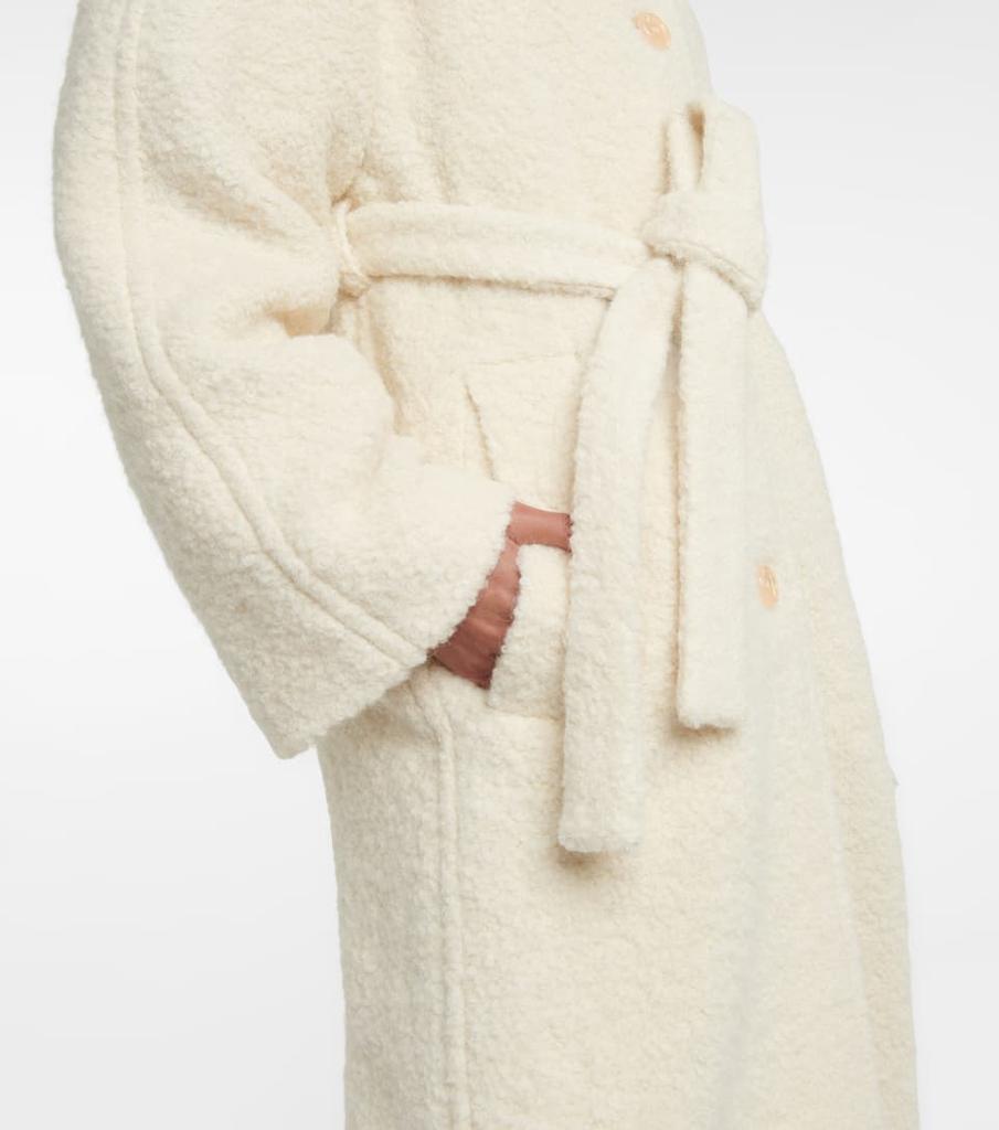 Alpaca wool-blend belted coat商品第5张图片规格展示