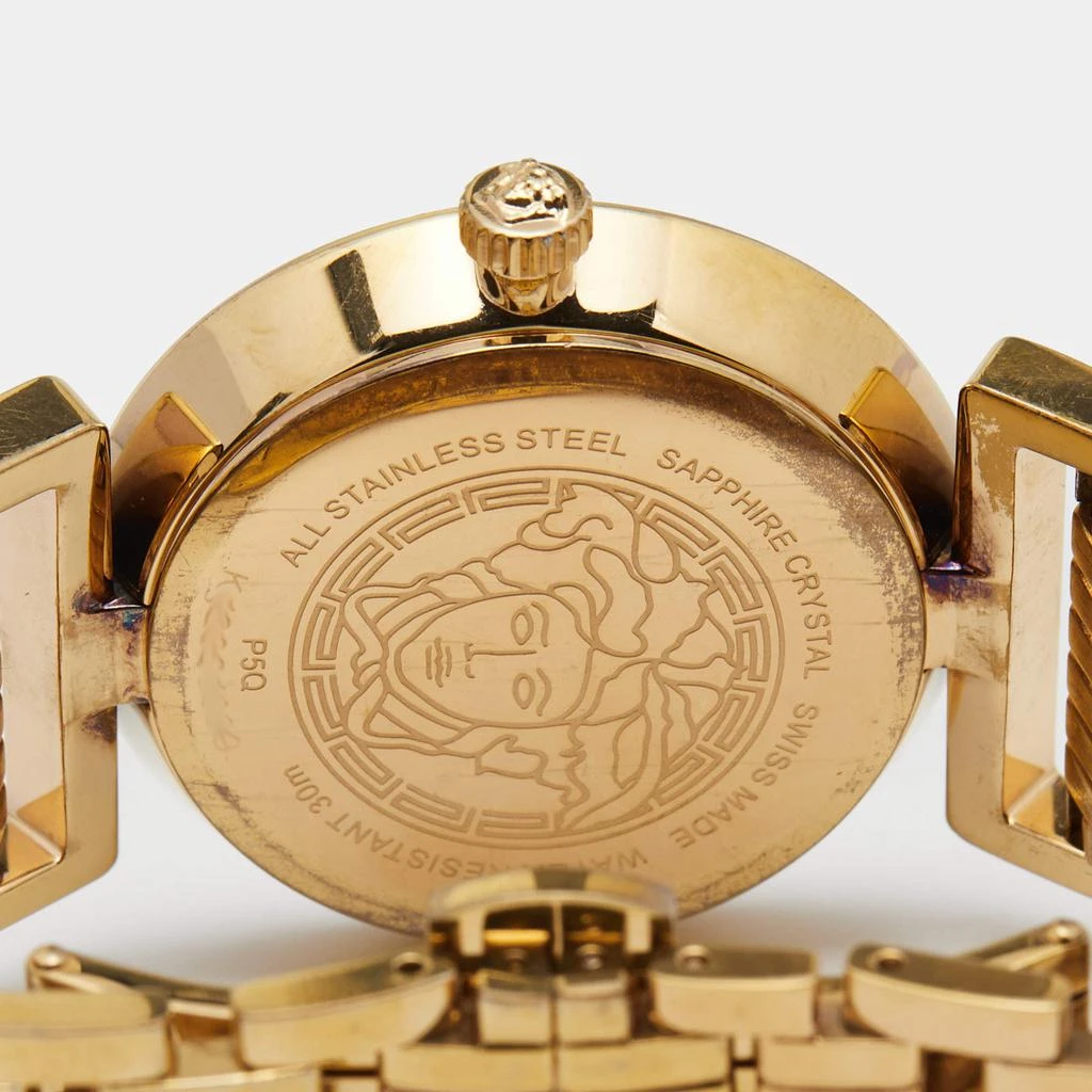 商品[二手商品] Versace|Versace Silver Rose Gold Plated Stainless Steel Vanity P5Q Women's Wristwatch 35 mm,价格¥3305,第5张图片详细描述