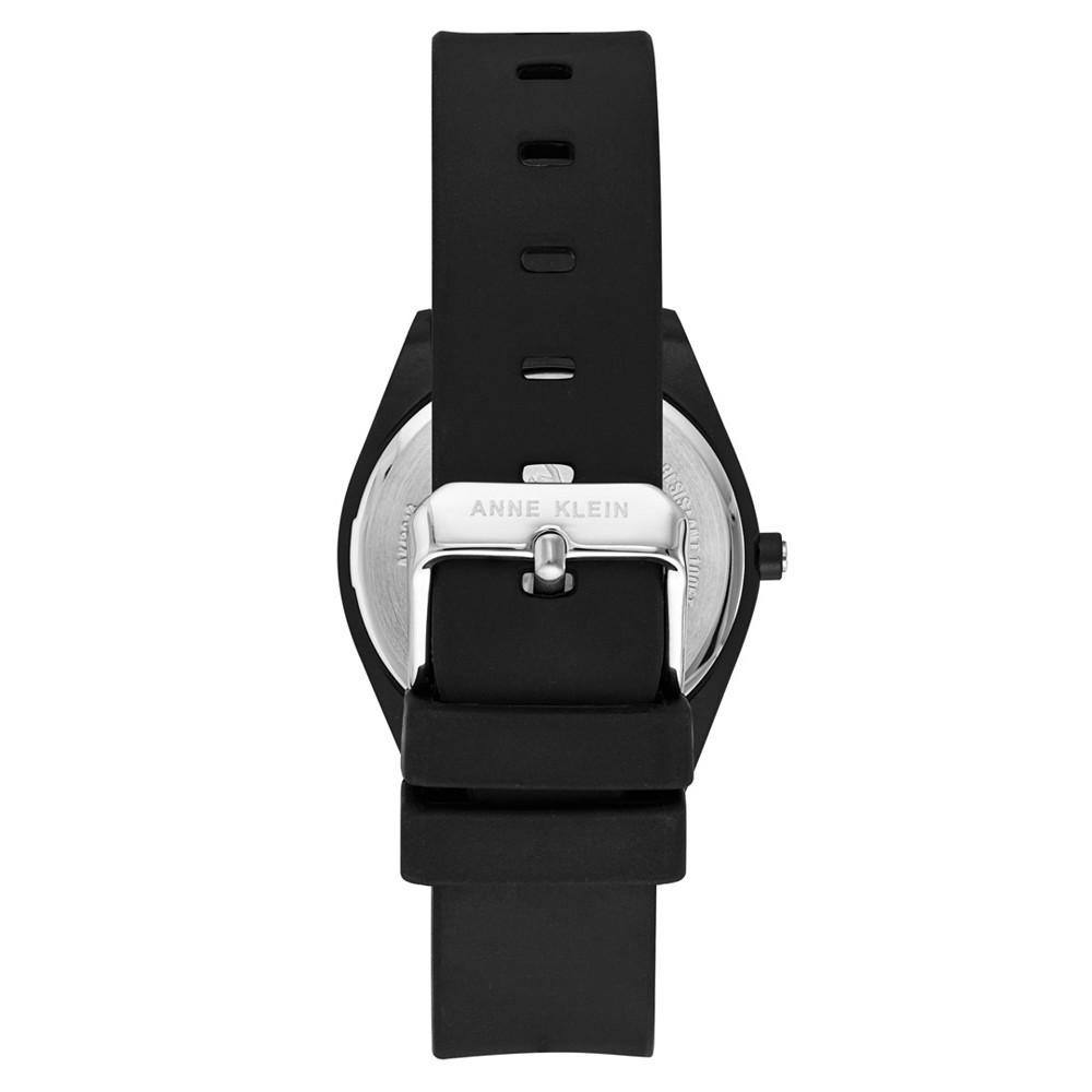 Women's Black Solar Ocean Work Plastic Metal Watch, 38.5mm商品第3张图片规格展示