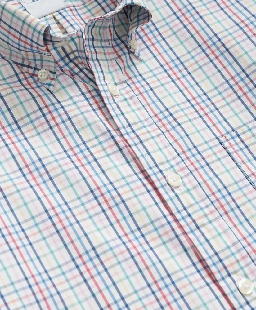 商品Brooks Brothers|Performance Series Stretch Polo Button-Down Collar, Windowpane Sport Shirt,价格¥845,第2张图片详细描述