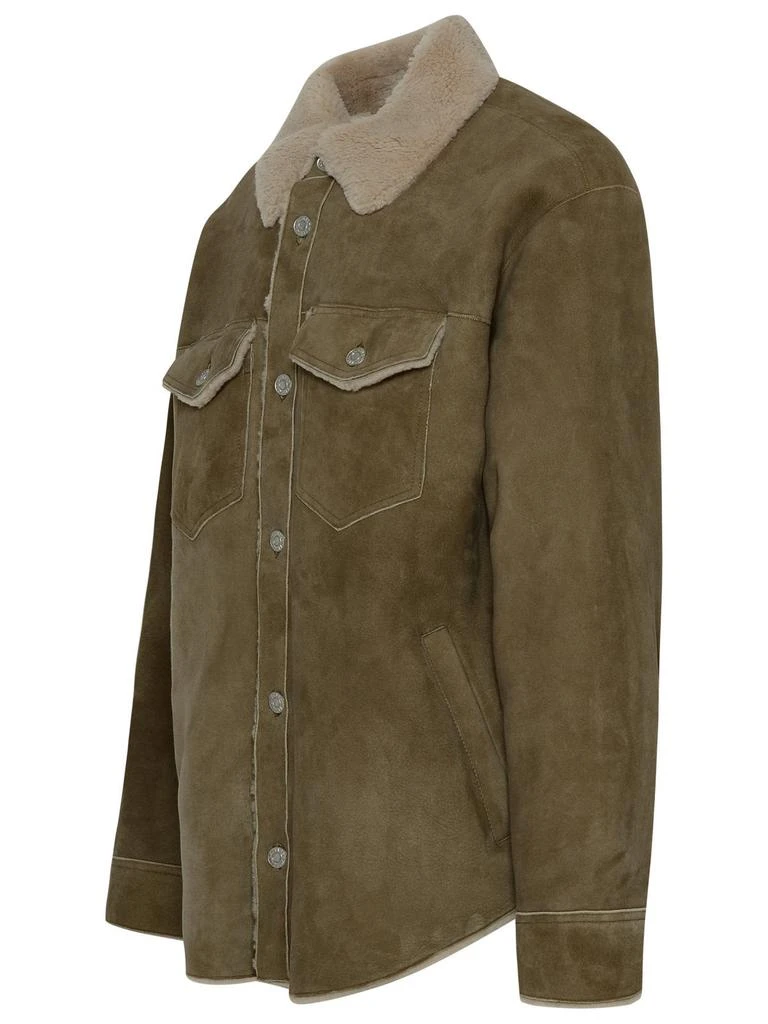 商品Isabel Marant|Isabel Marant Shearling Trim Buttoned Shirt Jacket,价格¥17220,第3张图片详细描述