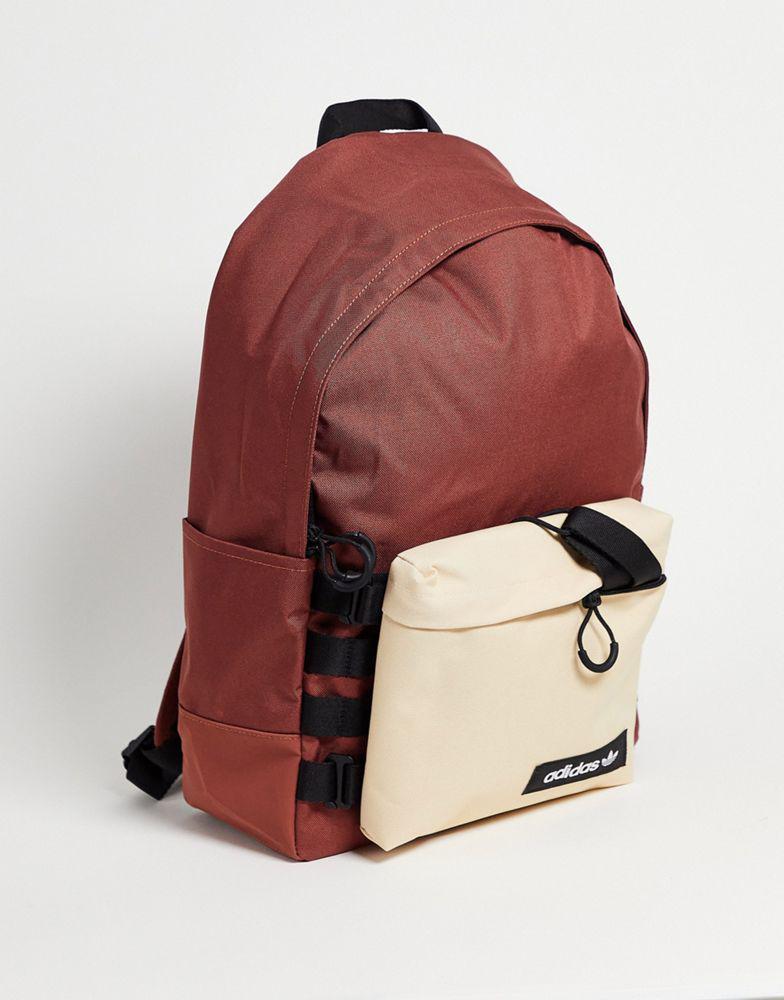 商品Adidas|adidas Originals sport Modular backpack in brown,价格¥141,第1张图片