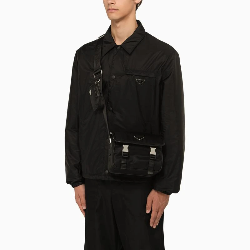 商品Prada|Black Re-Nylon messenger bag,价格¥13836,第2张图片详细描述