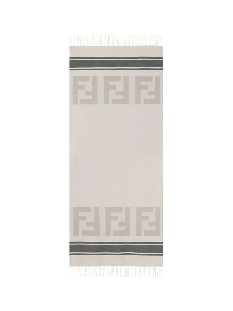 商品Fendi|Fendi Monogrammed Stripe-Patterned Scarf,价格¥2673,第1张图片