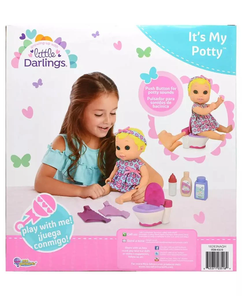 商品Redbox|New Adventures Little Darlings It's My Potty Toy Baby Doll Play Set,价格¥148,第2张图片详细描述