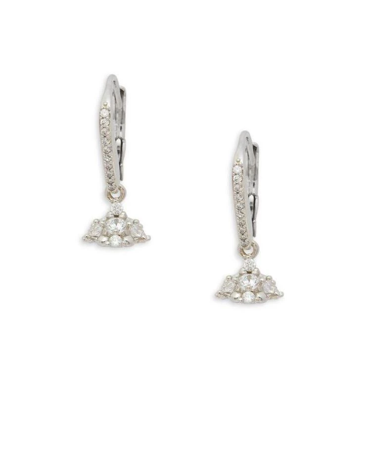 商品Nadri|Crystal and Faux Pearl Mare Drop Earrings,价格¥339,第1张图片