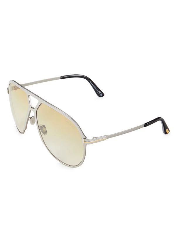 商品Tom Ford|64MM Pilot Sunglasses,价格¥1500,第2张图片详细描述