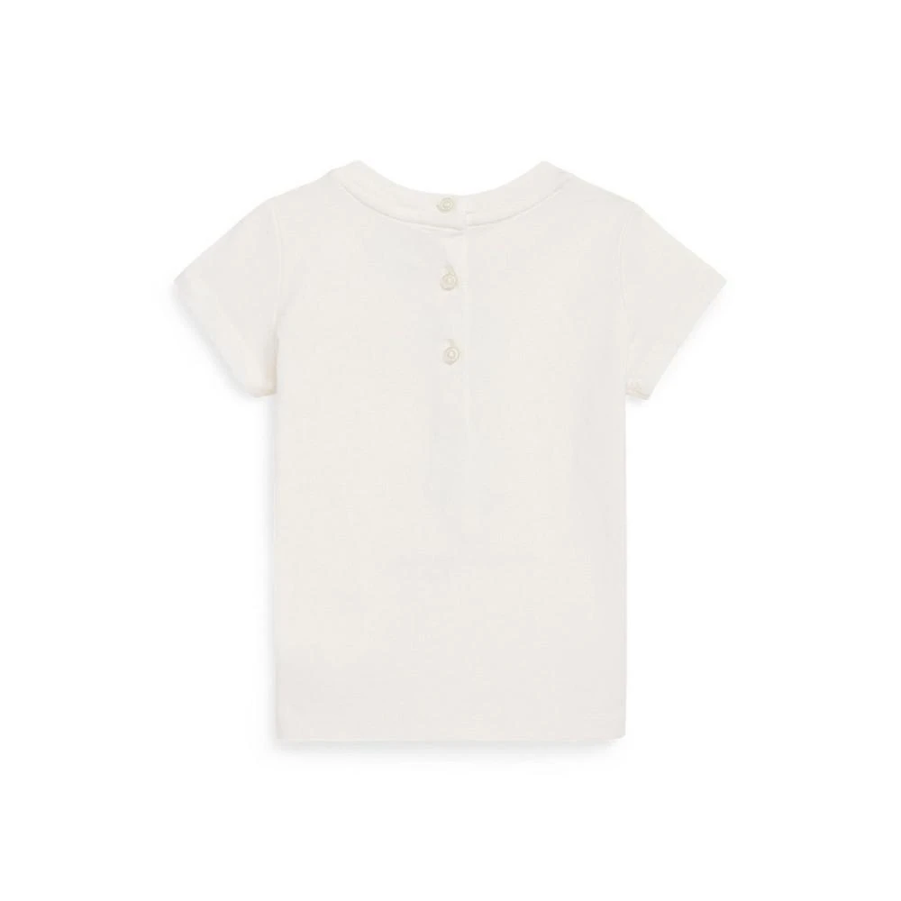 商品Ralph Lauren|Baby Girls Polo Bear Short Sleeve Jersey T-shirt,价格¥136,第2张图片详细描述