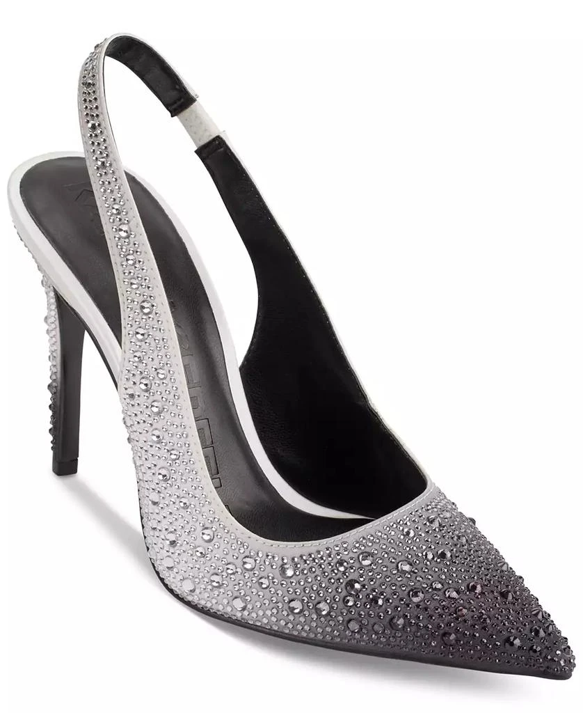 商品Karl Lagerfeld Paris|Women's Slip-On Pointed-Toe Slingback Pumps,价格¥557,第1张图片