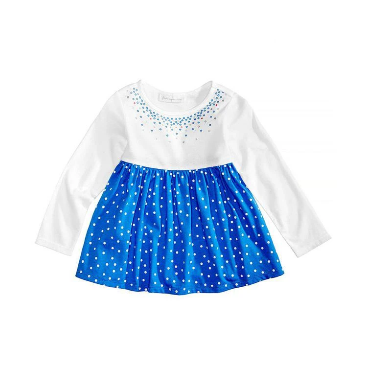 商品First Impressions|Dot-Print Cotton Babydoll Tunic, Baby Girls, Created for Macy's,价格¥30,第1张图片