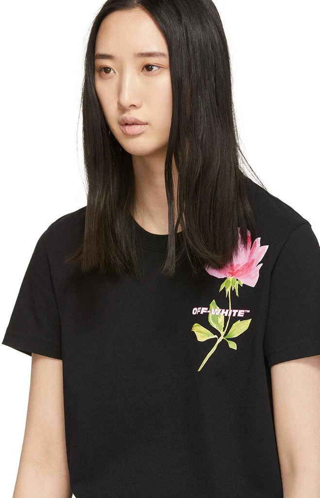 商品Off-White|Black Flowers T-Shirt,价格¥793,第4张图片详细描述