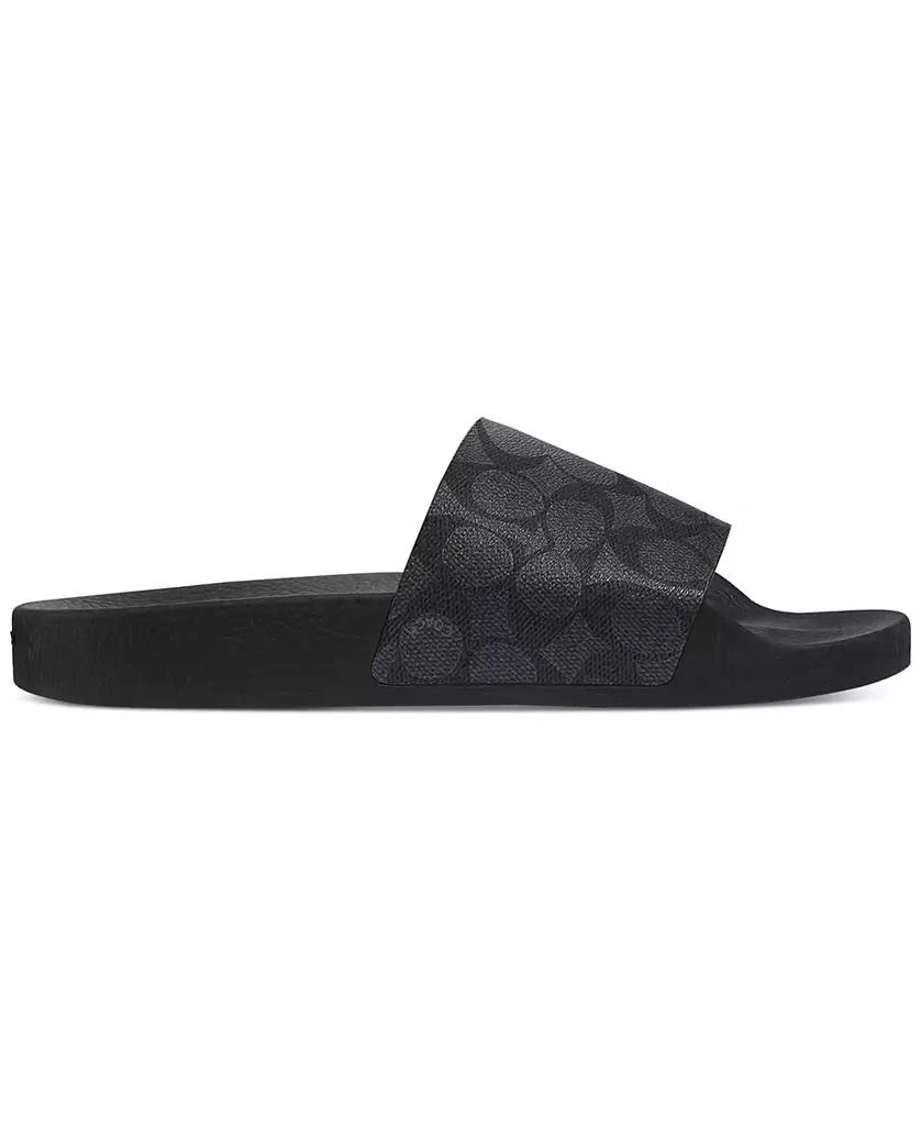 商品Coach|Men's Signature Coated Canvas Pool Slide,价格¥721,第2张图片详细描述