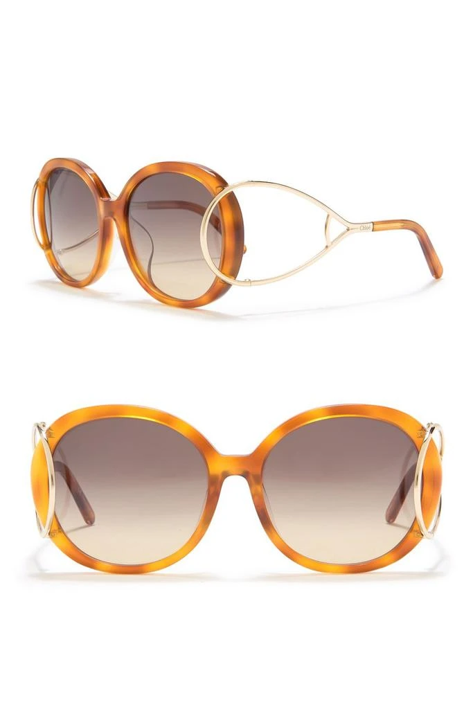 商品Chloé|58mm Oval Sunglasses,价格¥682,第1张图片