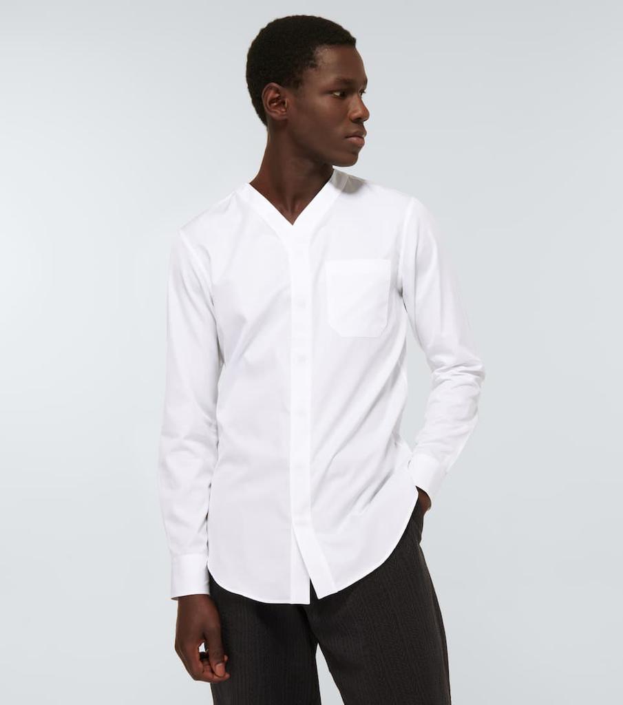 长袖棉质斜纹布衬衫商品第3张图片规格展示