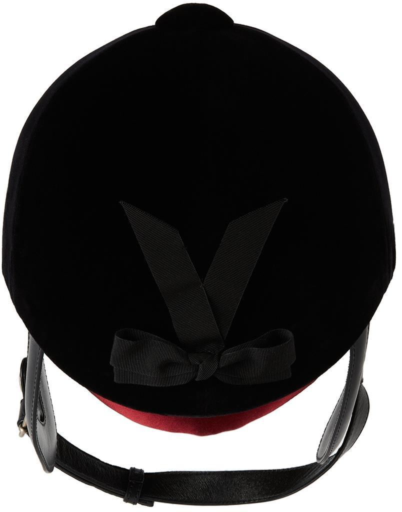 商品Gucci|Black Velvet Equestrian Ambassador Helmet,价格¥15132,第4张图片详细描述