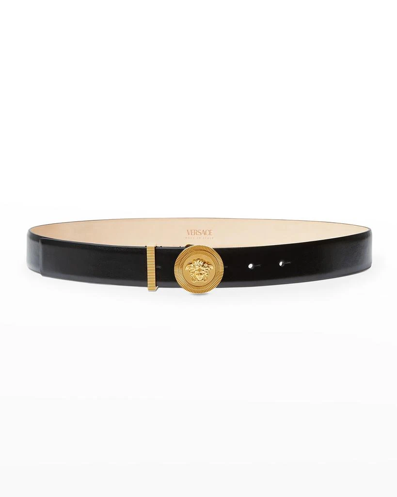 商品Versace|Medusa Coin Leather Belt,价格¥4268,第1张图片