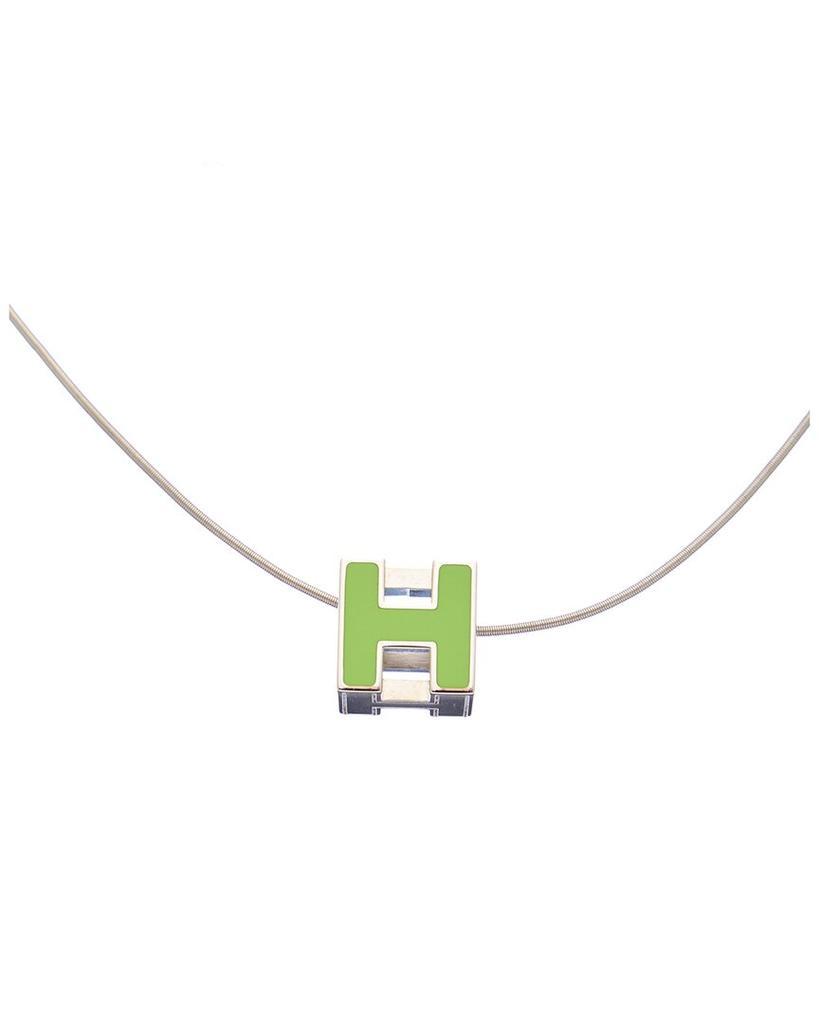 商品[二手商品] Hermes|Hermes Palladium H Cube Necklace (Authentic Pre-Owned),价格¥3689,第1张图片