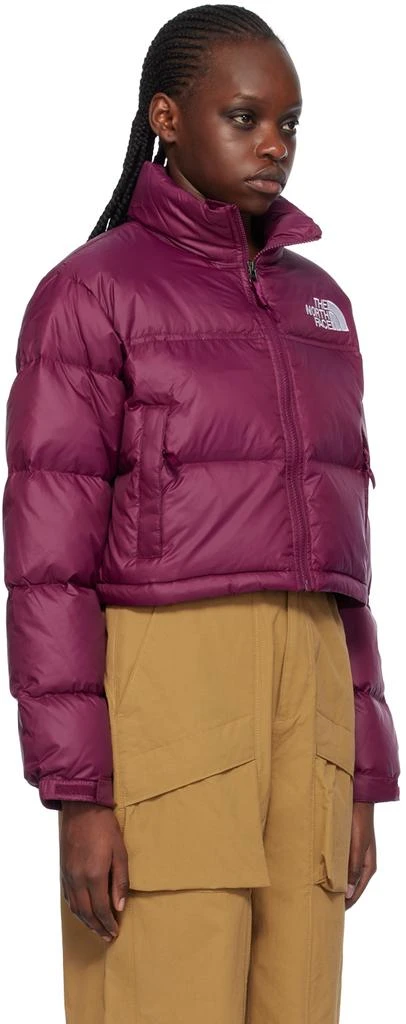 商品The North Face|Purple Nuptse Short Down Jacket,价格¥1095,第2��张图片详细描述