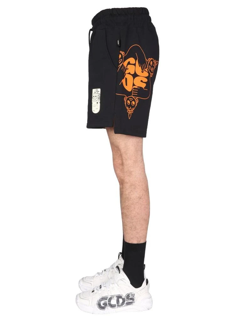 商品GCDS|GCDS Graphic Printed Drawstring Bermuda Shorts,价格¥910,第3张图片详细描述