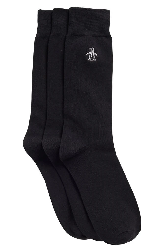 商品Original Penguin|Solid Crew Socks - Pack of 3,价格¥115,第1张图片