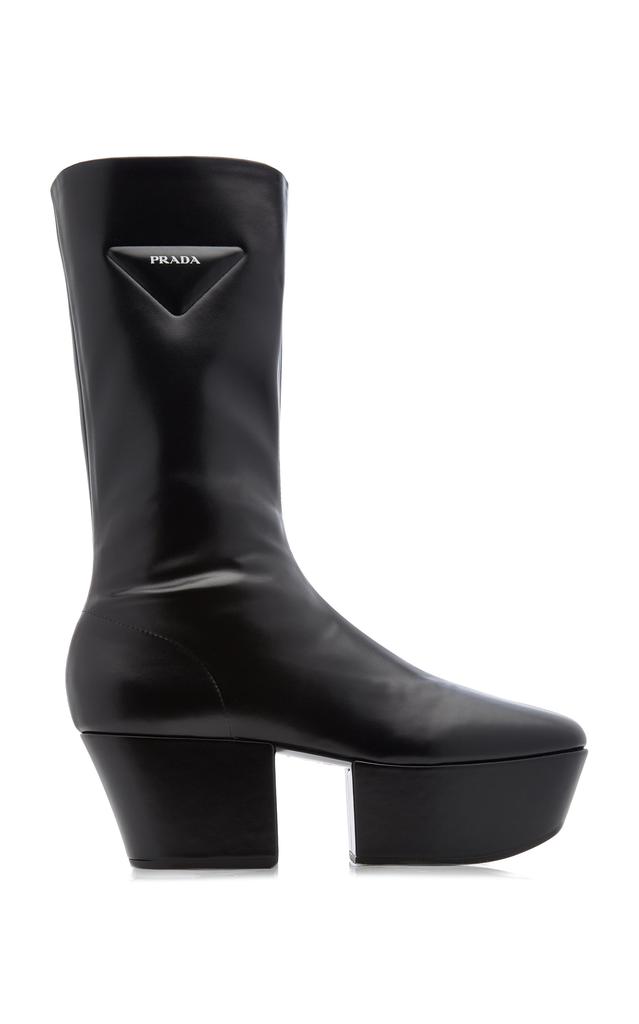 Prada - Women's Platform Stretch Leather Boots - Moda Operandi商品第1张图片规格展示