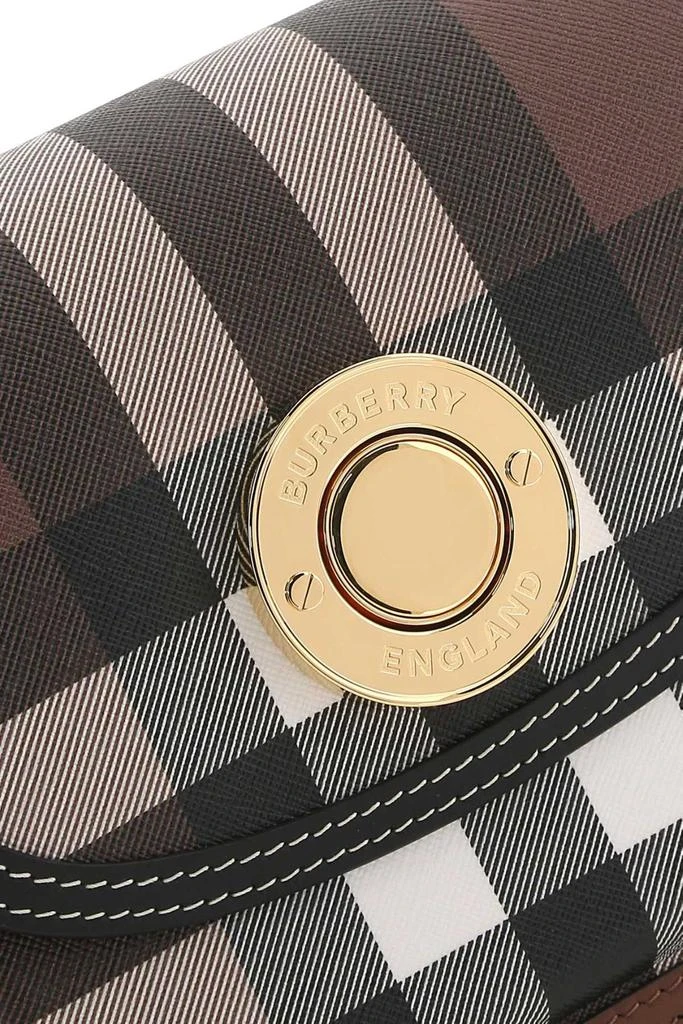 商品Burberry|Burberry Logo Engraved Checked Crossbody Bag,价格¥13615,第4张图片详细描述