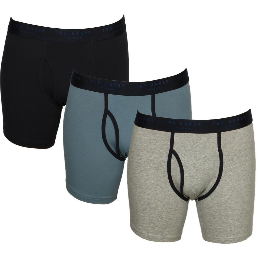 Ted Baker Men's Breathable Cotton Boxer Briefs 3 Pack商品第3张图片规格展示