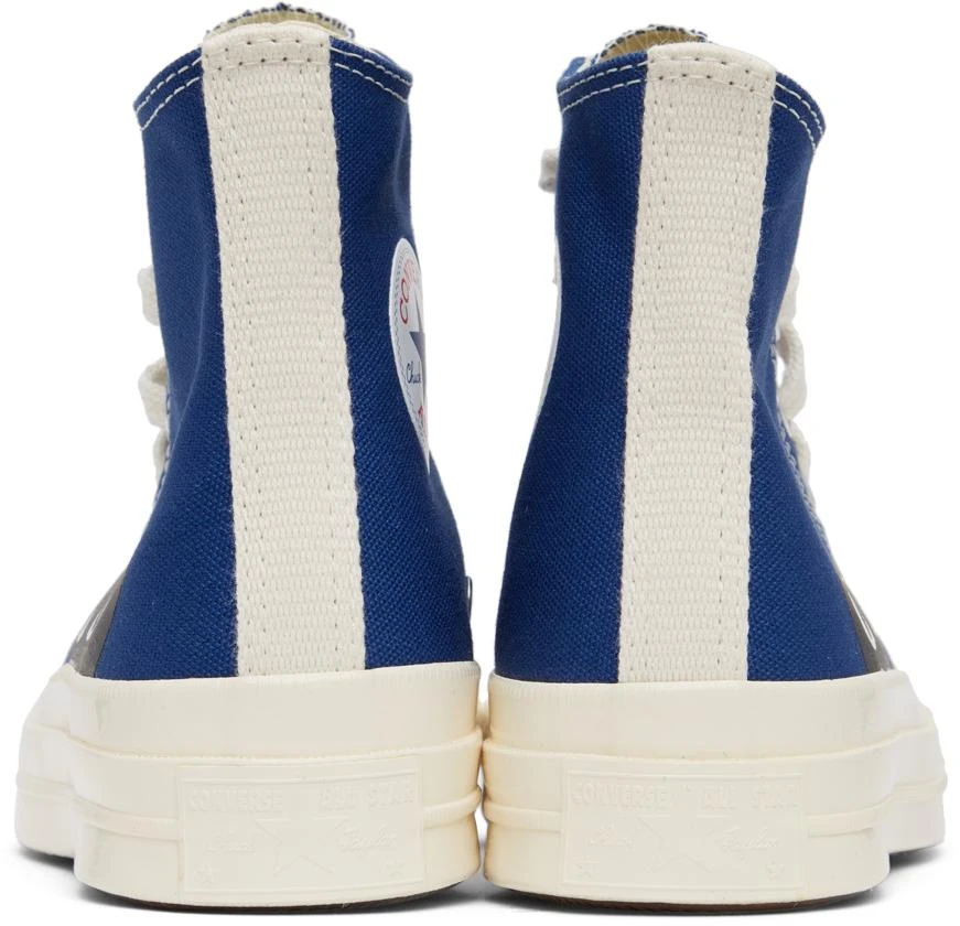 商品Comme des Garcons|Blue Converse Edition Half Heart Chuck 70 High Sneakers,价格¥1107,第4张图片详细描述