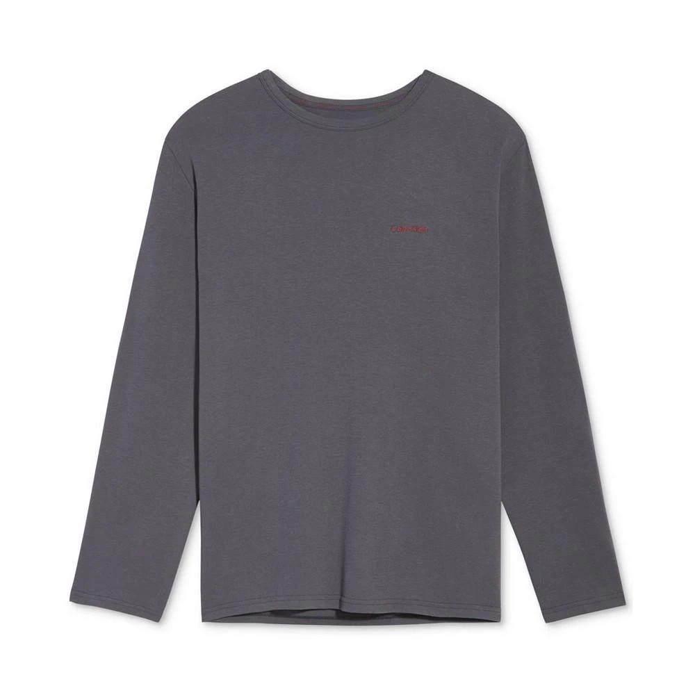 商品Calvin Klein|Men's Long-Sleeve Crewneck Stretch Shirt,价格¥147,第1张图片