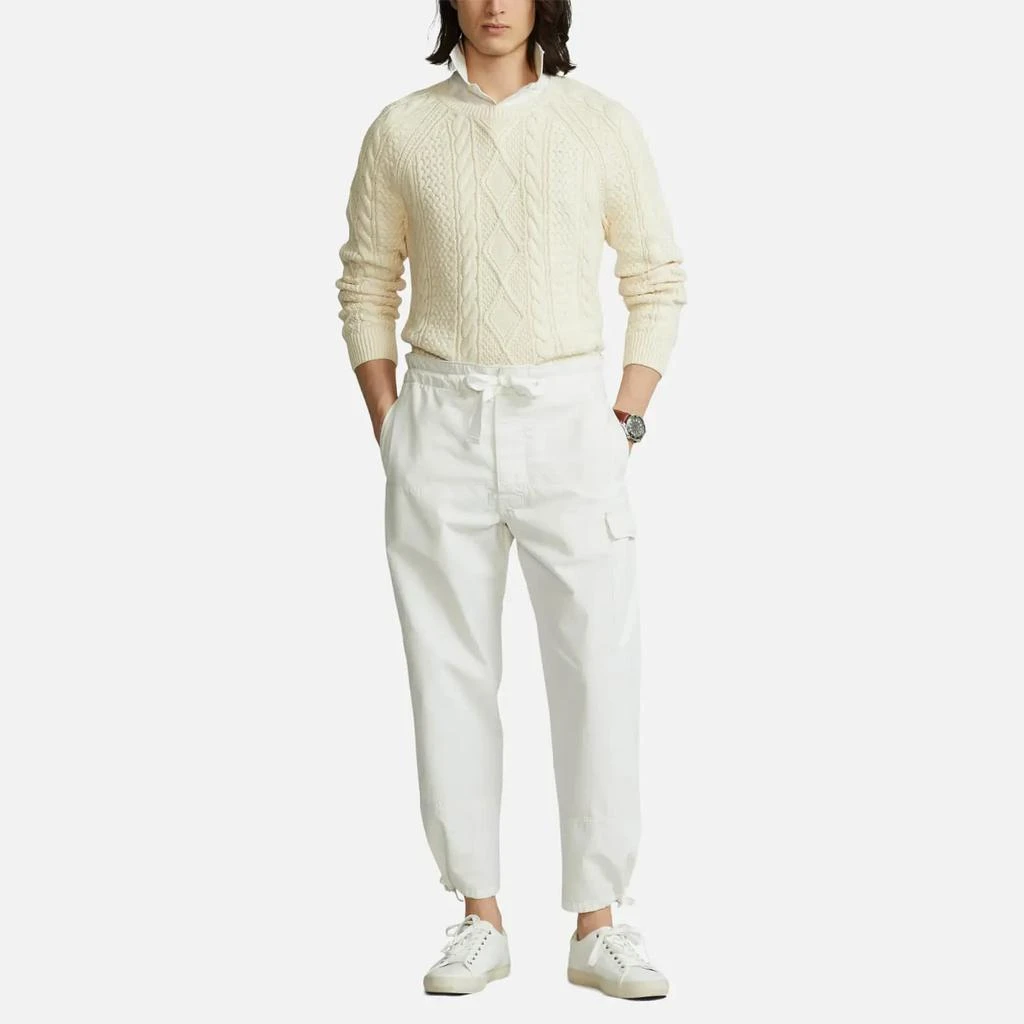 商品Ralph Lauren|Polo Ralph Lauren Men's Roving Cotton Jumper - Andover Cream,价格¥731,第3张图片详细描述
