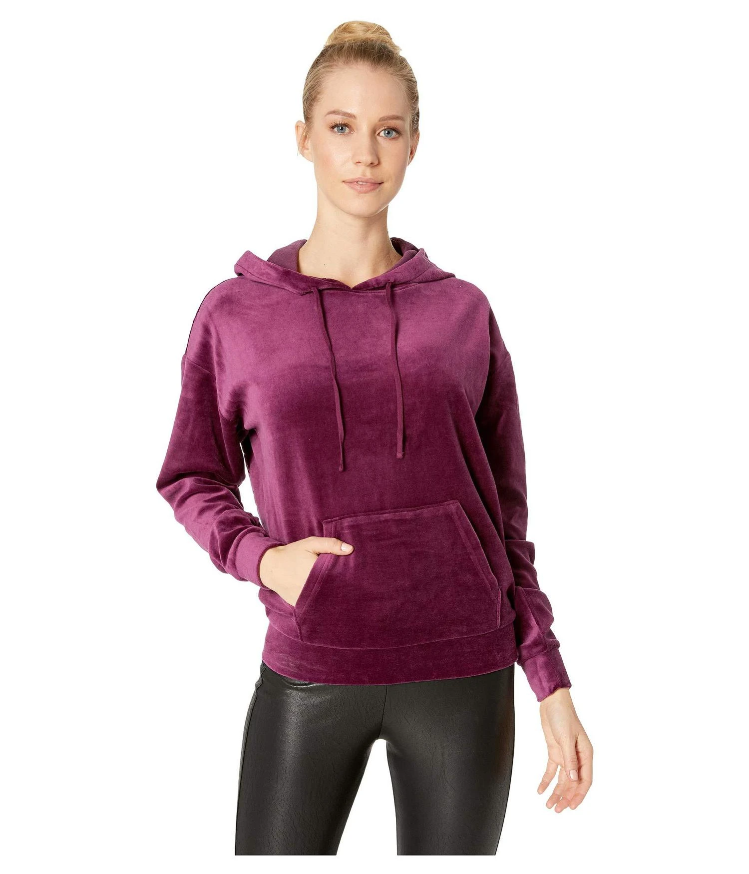 商品Juicy Couture|Velour Collegiate Luxe Hooded Pullover,价格¥180,第3张图片详细描述