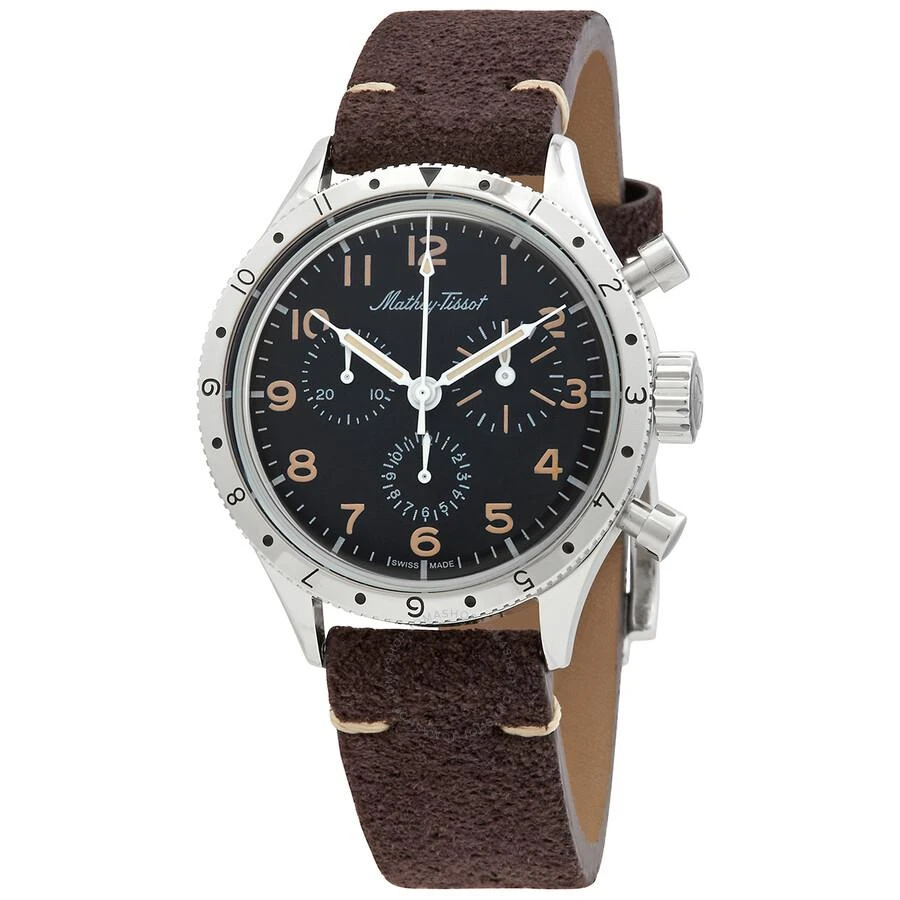 商品Mathey-Tissot|Homage TYPE XX Chronograph Quartz Black Dial Men's Watch TYPEXXCHALNO,价格¥1852,第1张图片