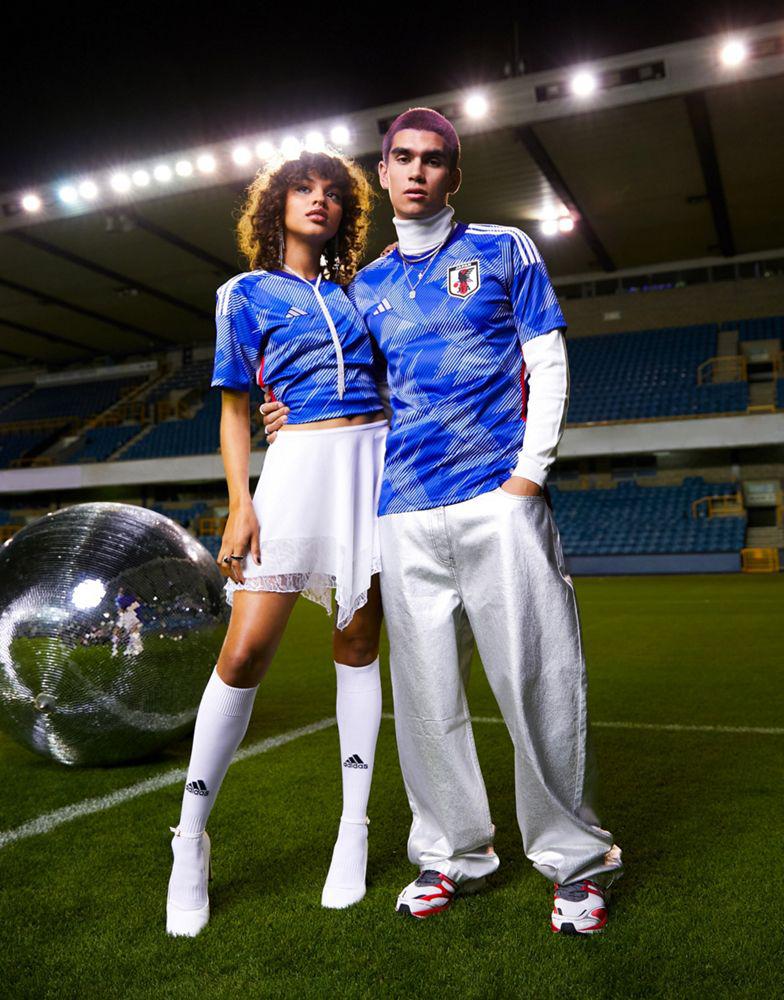 adidas Football Japan World Cup 2022 unisex home shirt in blue商品第4张图片规格展示