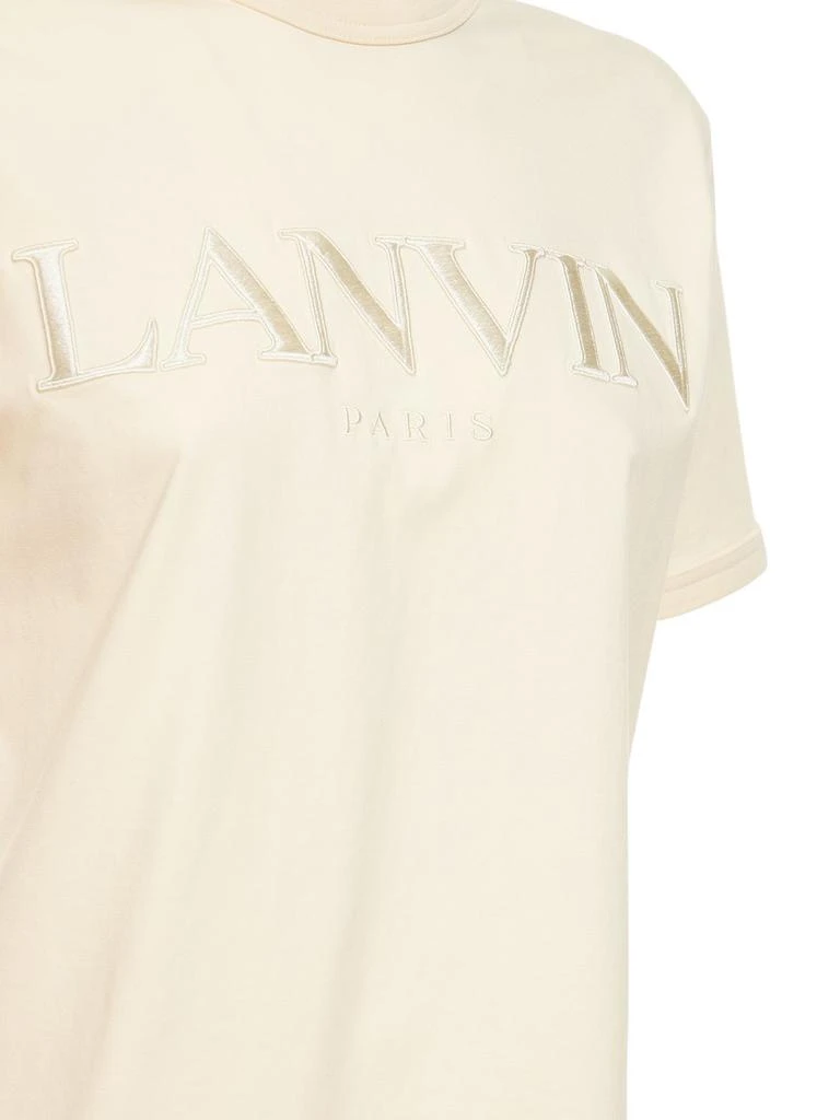 商品Lanvin|Logo Cotton Jersey T-shirt,价格¥4220,第3张图片详细描述