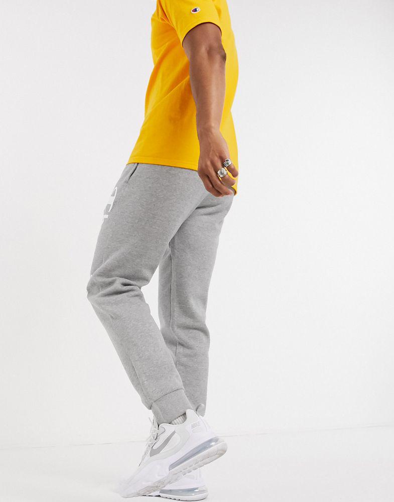 Champion large logo tracksuit bottoms in grey商品第2张图片规格展示