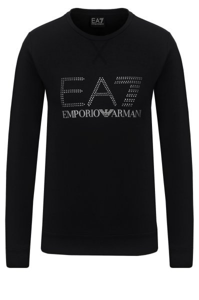 商品Emporio Armani|EMPORIO ARMANI 女士黑色运动卫衣 3ZTM84-TJ31Z-1200,价格¥753,第1张图片