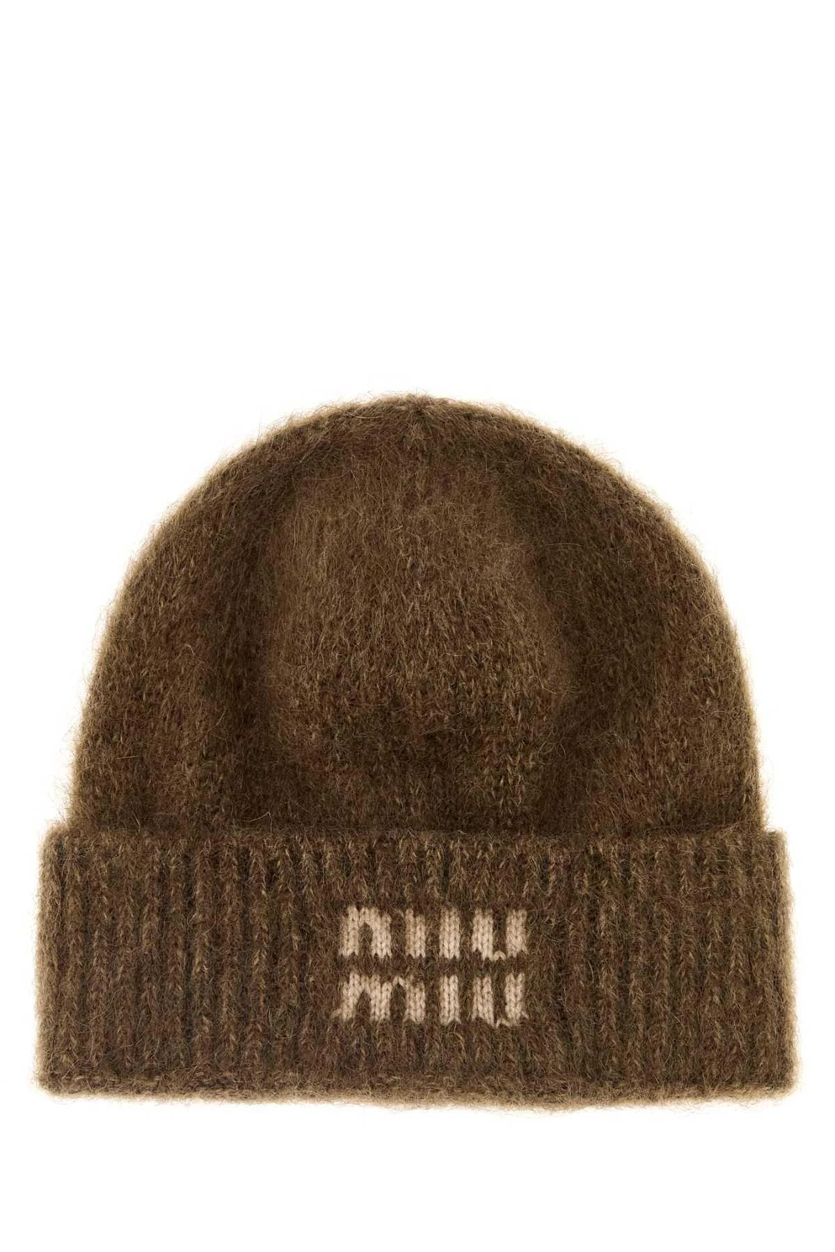 商品【商品预售7天发货】 Miu Miu|Miu Miu 女士帽子 5HC3782CQDF0005 绿色,价格¥2900,第1张图片