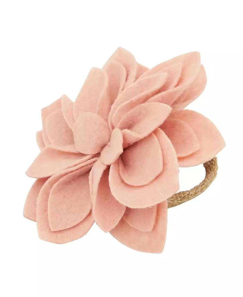Felt Blossom Napkin Ring Set of 4,Set 商品