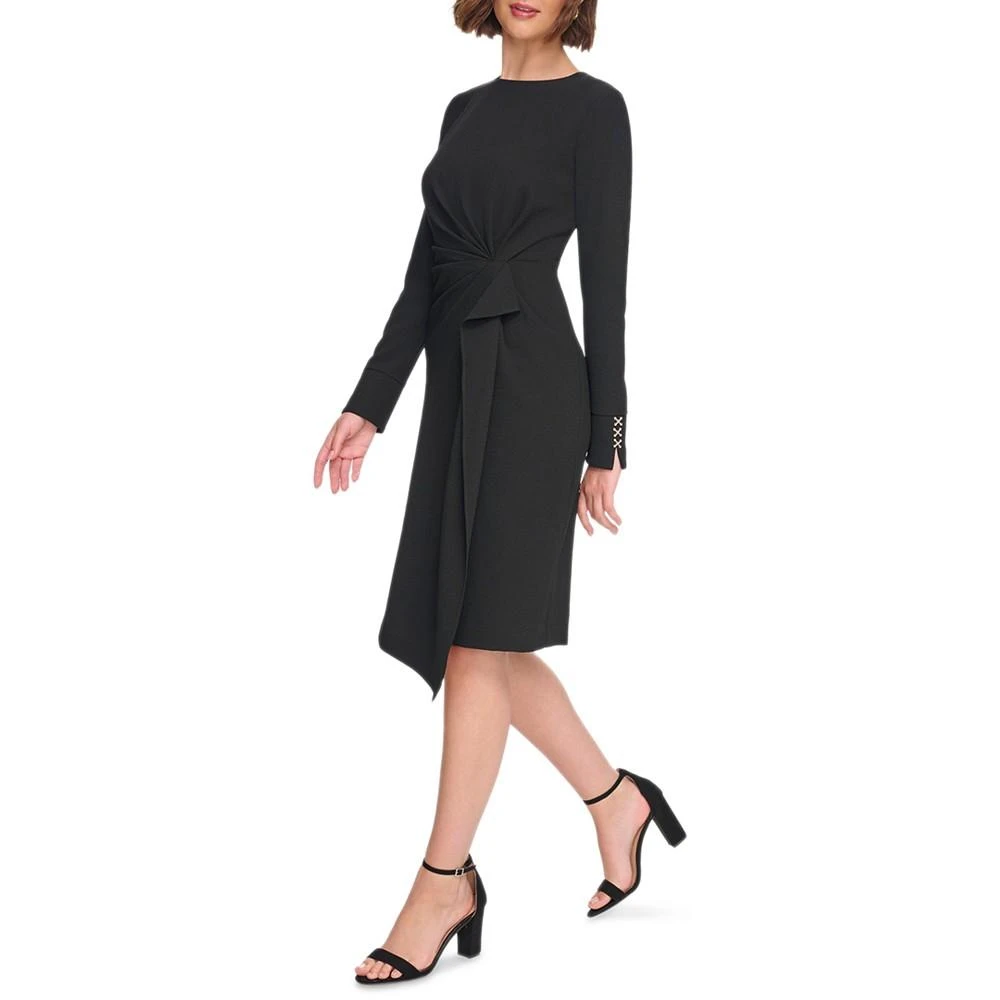 商品Tommy Hilfiger|Women's Side-Draped Long-Sleeve Dress,价格¥953,第4张图片详细描述