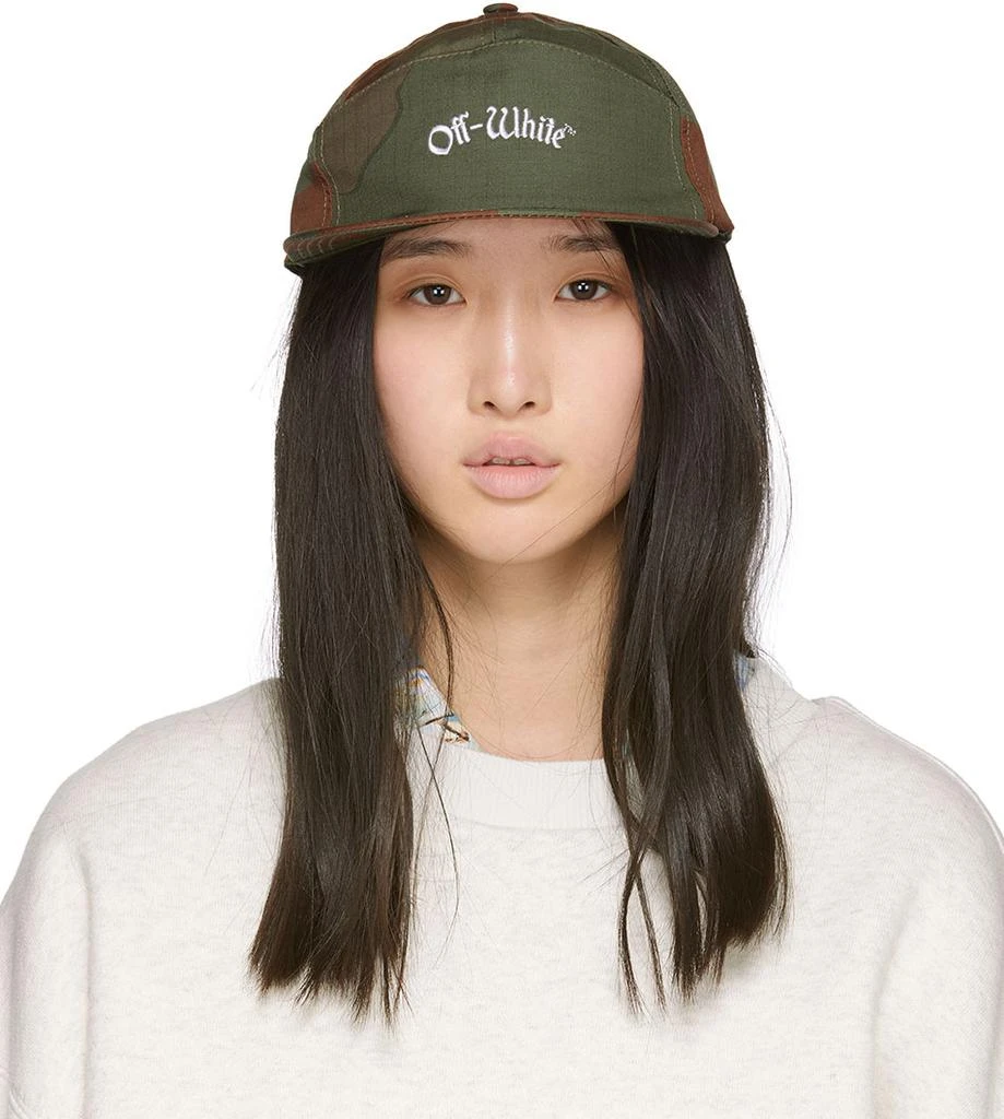 商品Off-White|Green & Brown Camo Snap Cap,价格¥779,第1张图片