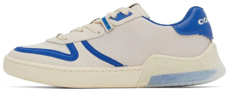 商品Coach|Off-White & Blue Citysole Court Sneakers,价格¥493,第3张图片详细描述