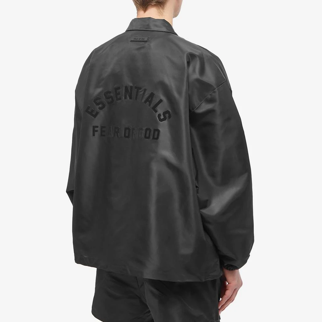 商品Essentials|Fear of God ESSENTIALS Core 23 Coach Jacket - Black,价格¥1377,第3张图片详细描述